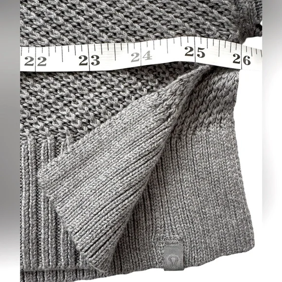 Lululemon Softer Still Wrap Cashmere Blend *Heathered Asphalt Gray *Size Large - Picture 12 of 13